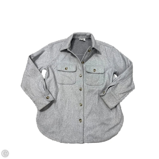 Jacket Moto By Bp In Grey, Size: S