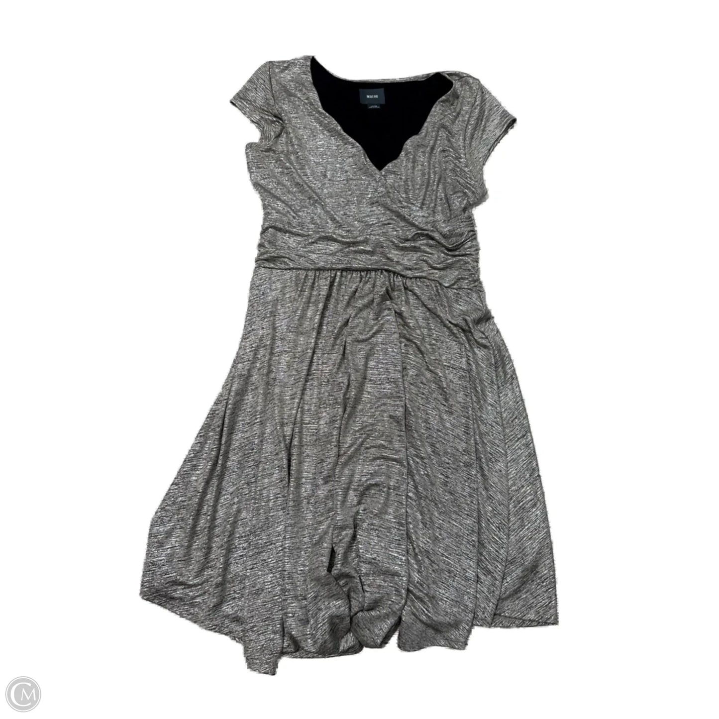 Dress Casual Midi By Maeve In Silver, Size: L