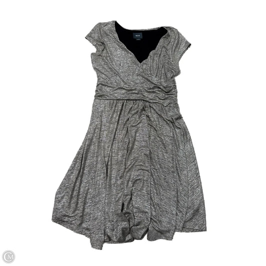 Dress Casual Midi By Maeve In Silver, Size: L