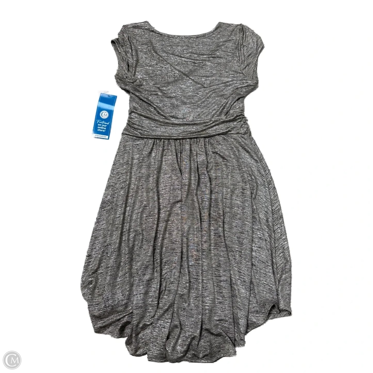 Dress Casual Midi By Maeve In Silver, Size: L