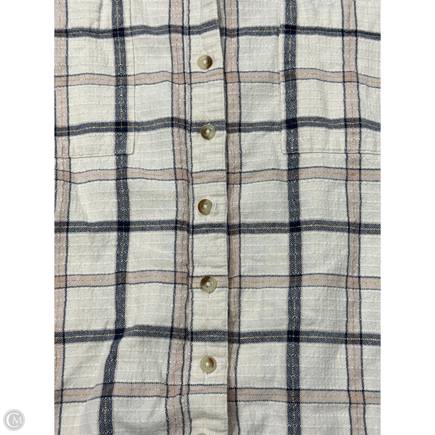 Top Long Sleeve By Pilcro In Plaid Pattern, Size: Xl