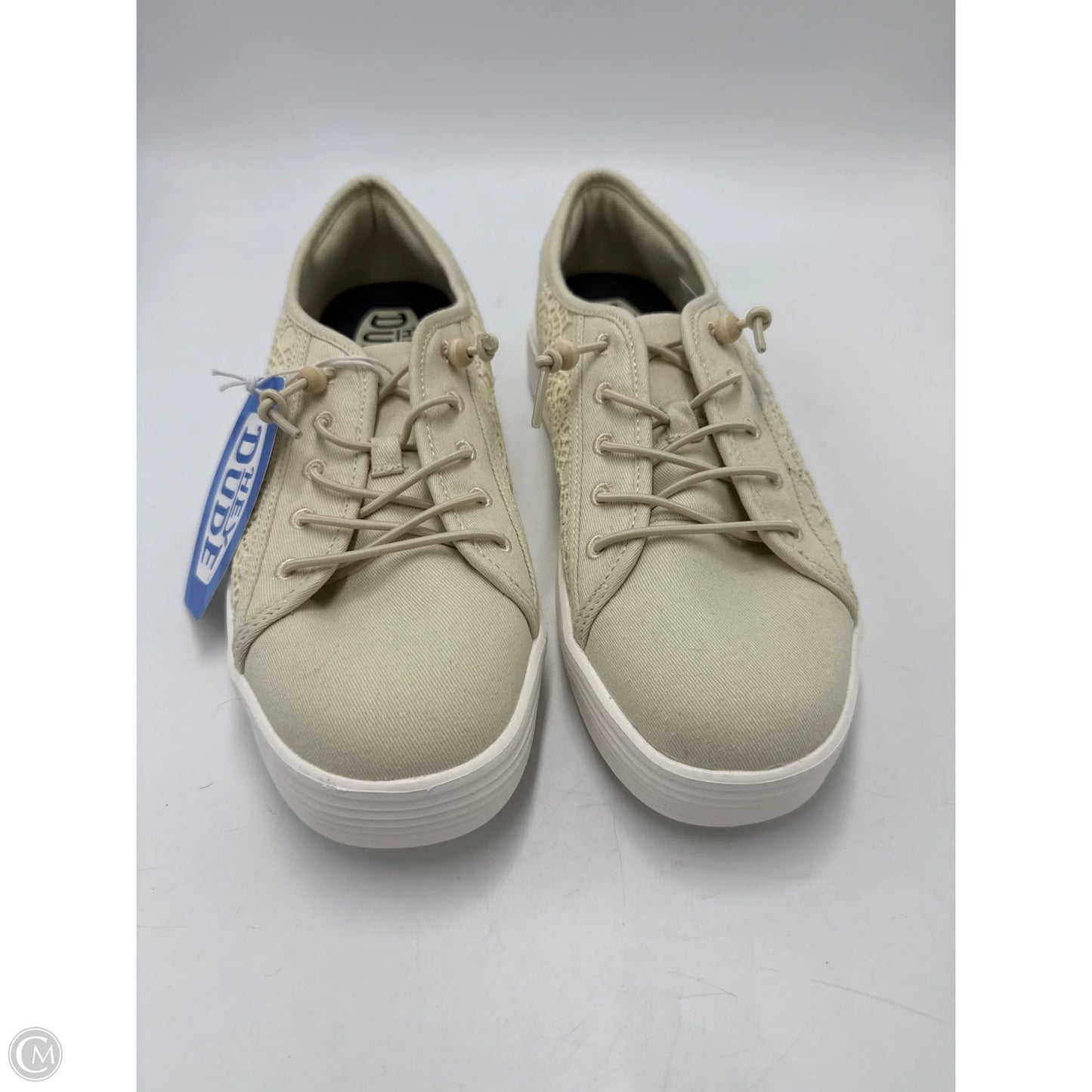 New! Shoes Flats By Hey Dude In Cream, Size: 10