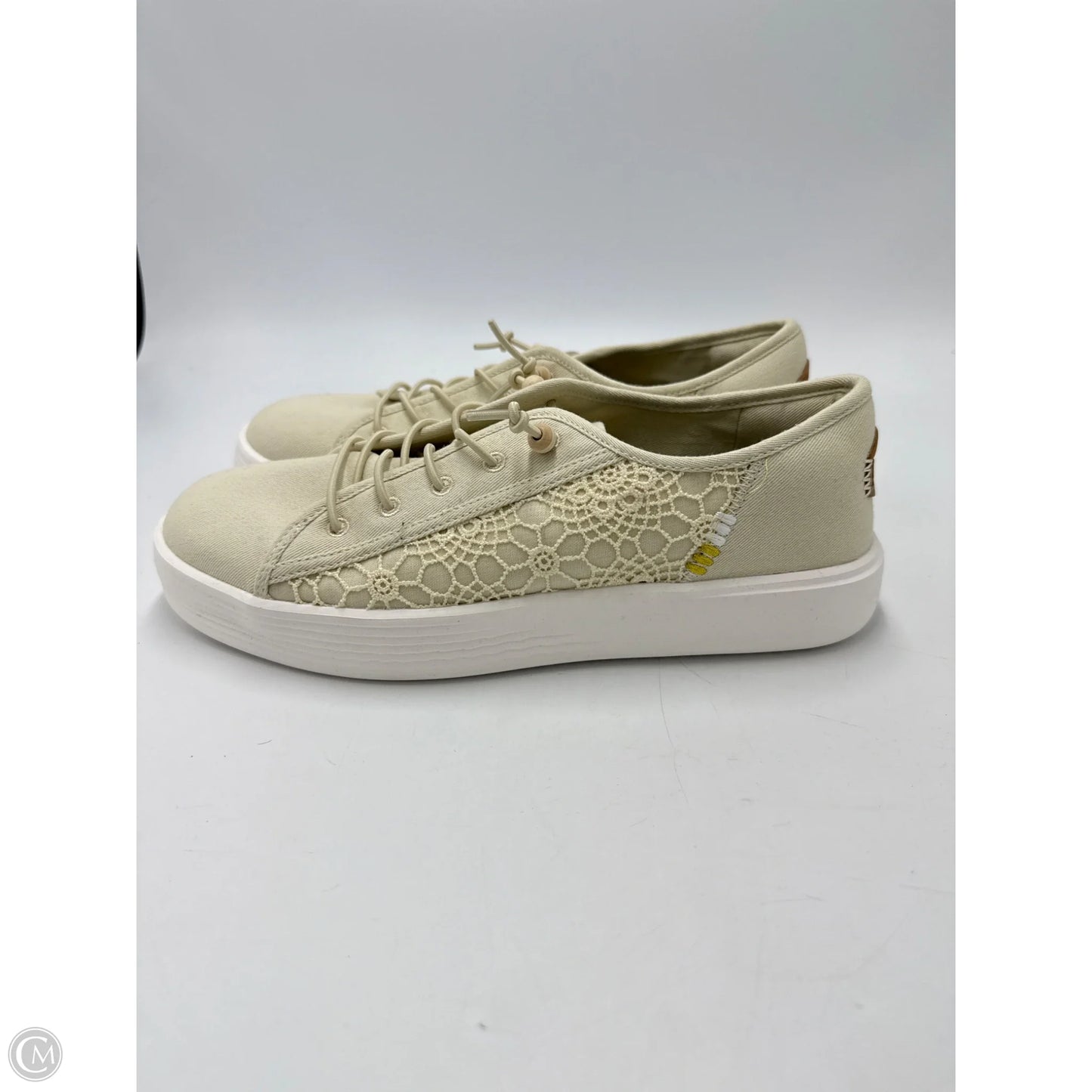 New! Shoes Flats By Hey Dude In Cream, Size: 10