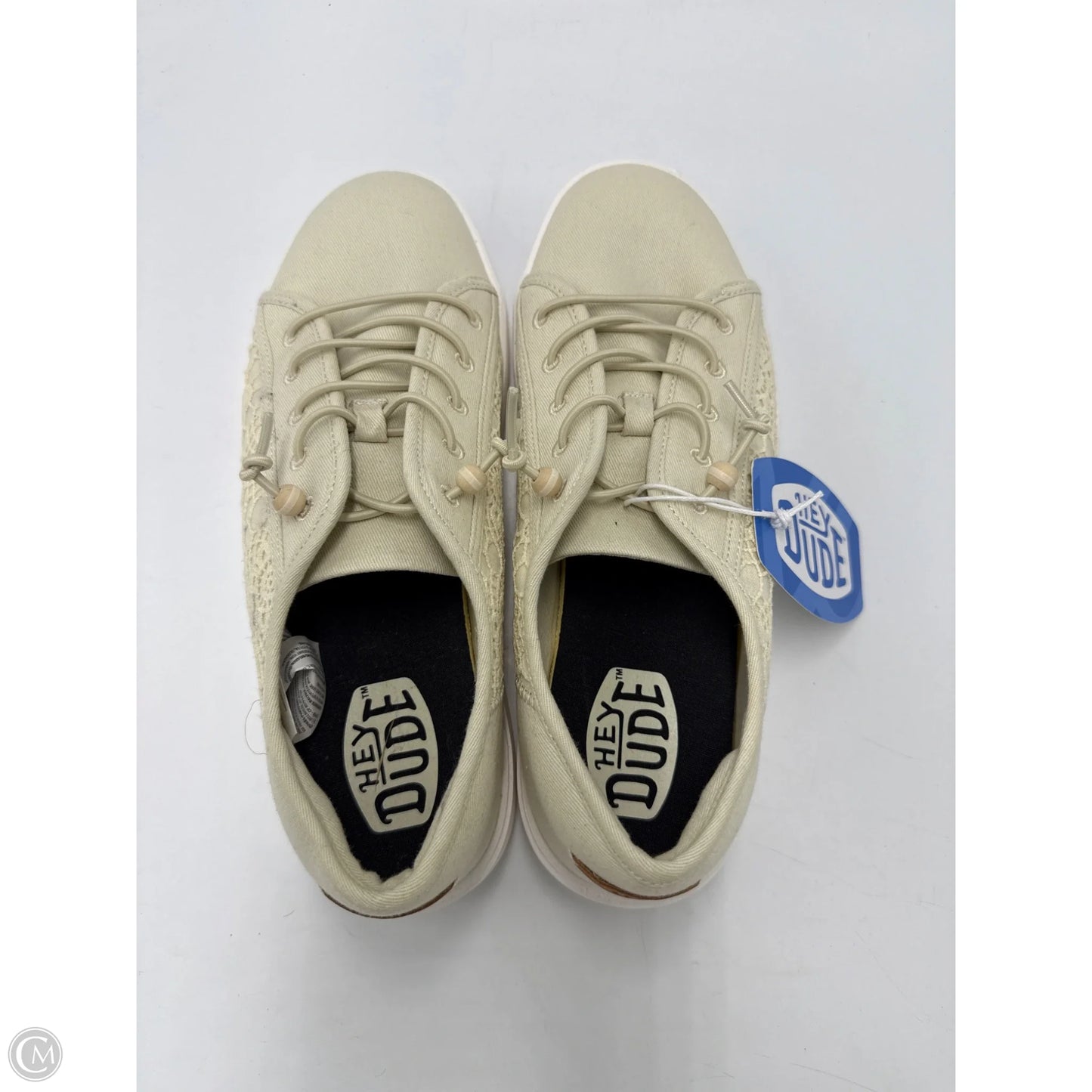 New! Shoes Flats By Hey Dude In Cream, Size: 10