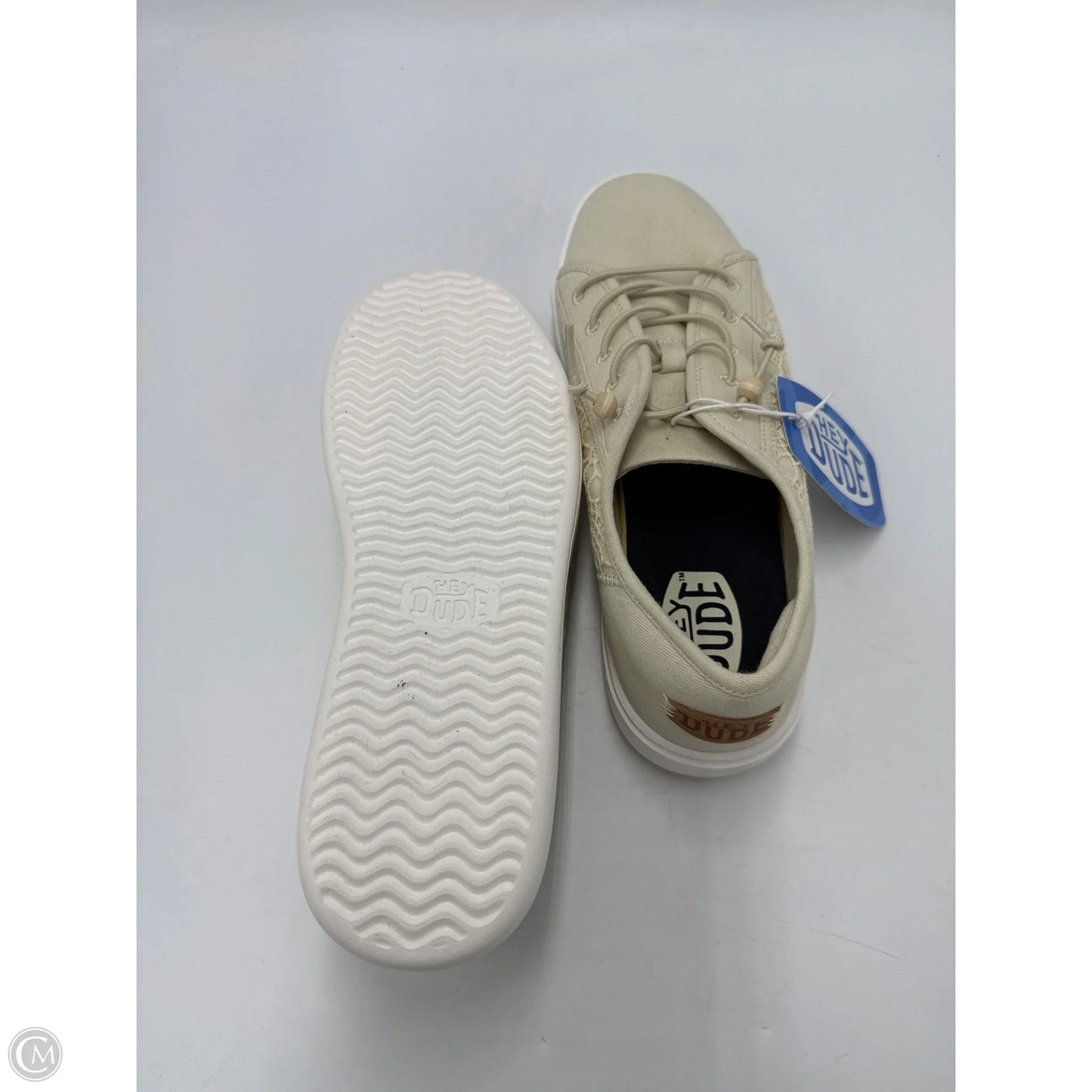 New! Shoes Flats By Hey Dude In Cream, Size: 10