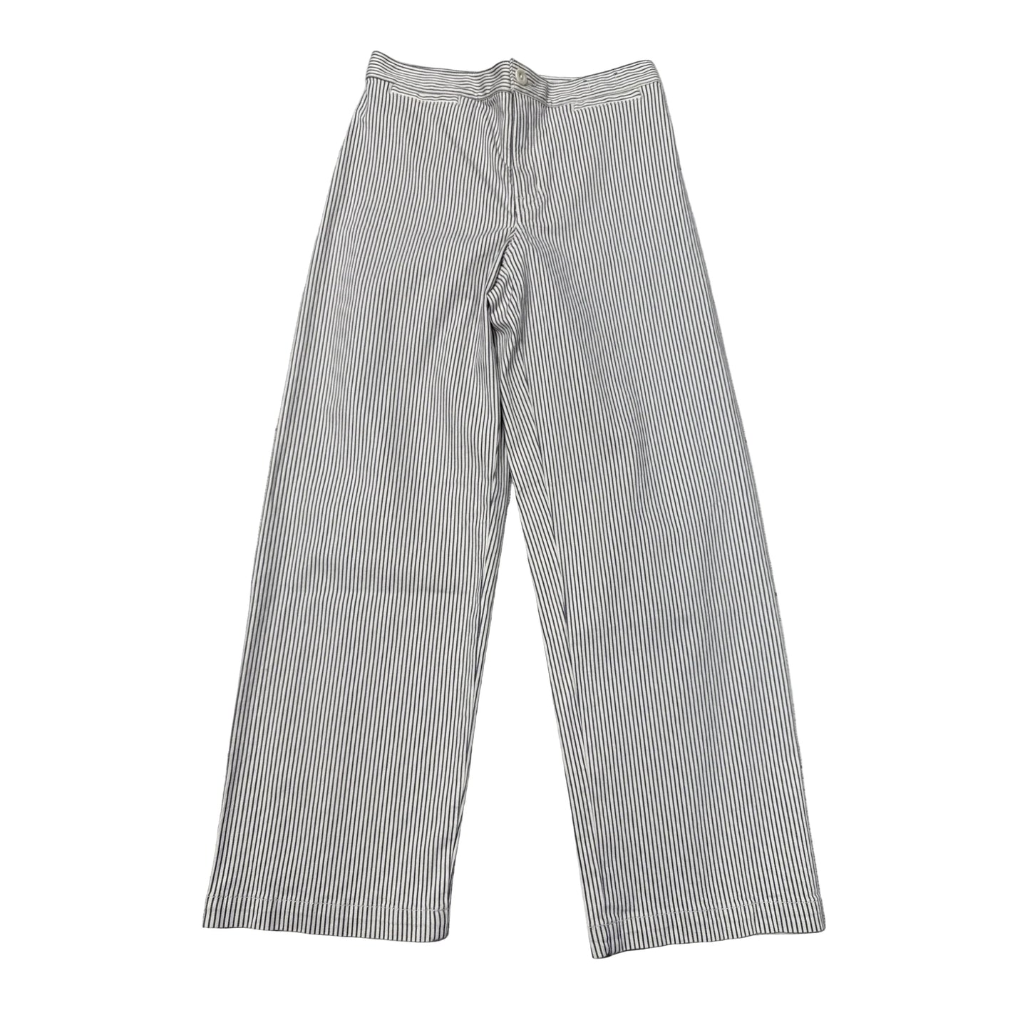 Pants Wide Leg By Madewell In Striped Pattern, Size: 0
