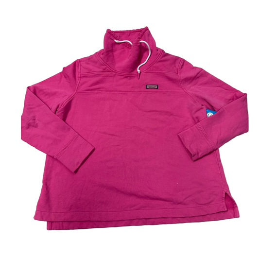 Sweatshirt Collar By Vineyard Vines In Pink, Size: Xxl