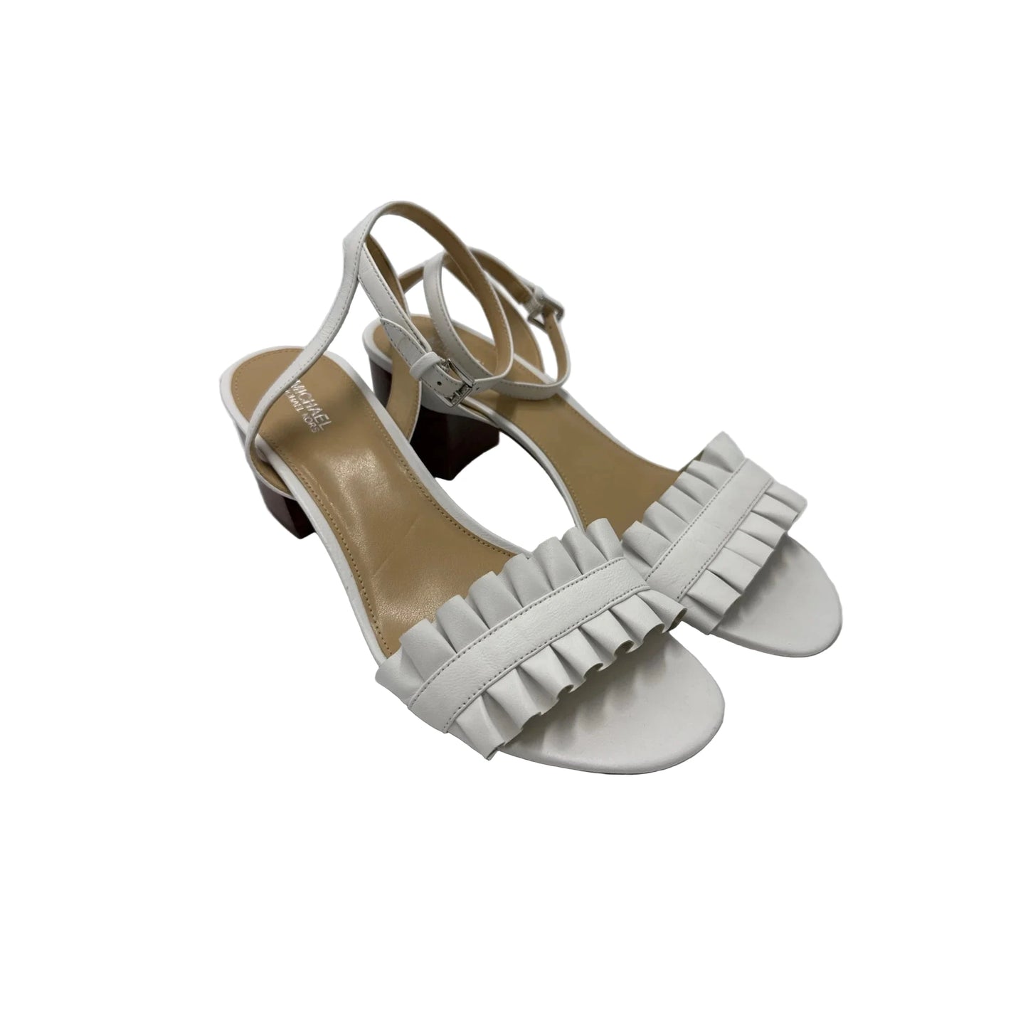 Shoes Designer By Michael Kors In White, Size: 8.5