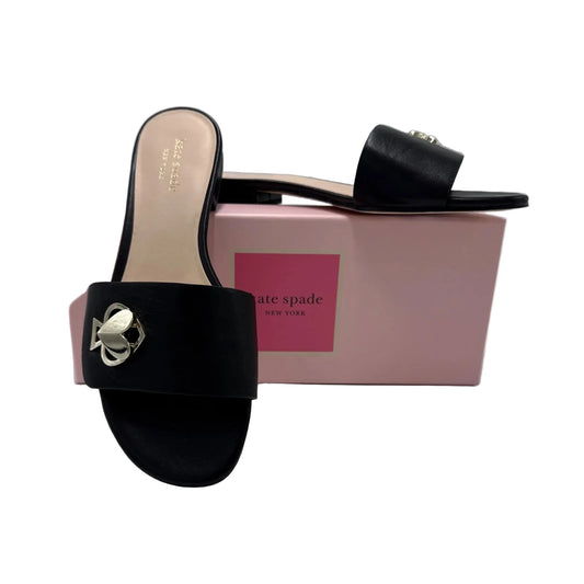 Sandals Designer By Kate Spade In Black, Size: 7