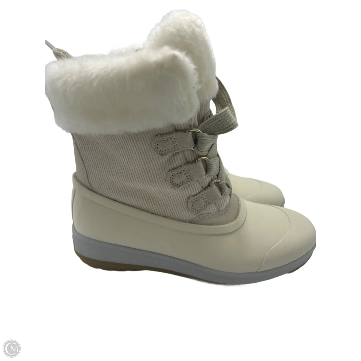 Boots Snow By Sperry In White, Size: 8