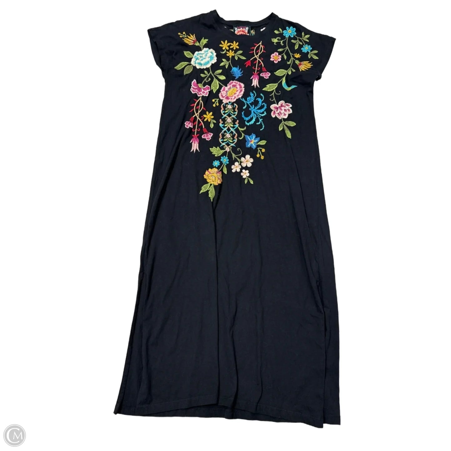 Dress Casual Maxi By Johnny Was In Black, Size: Xs