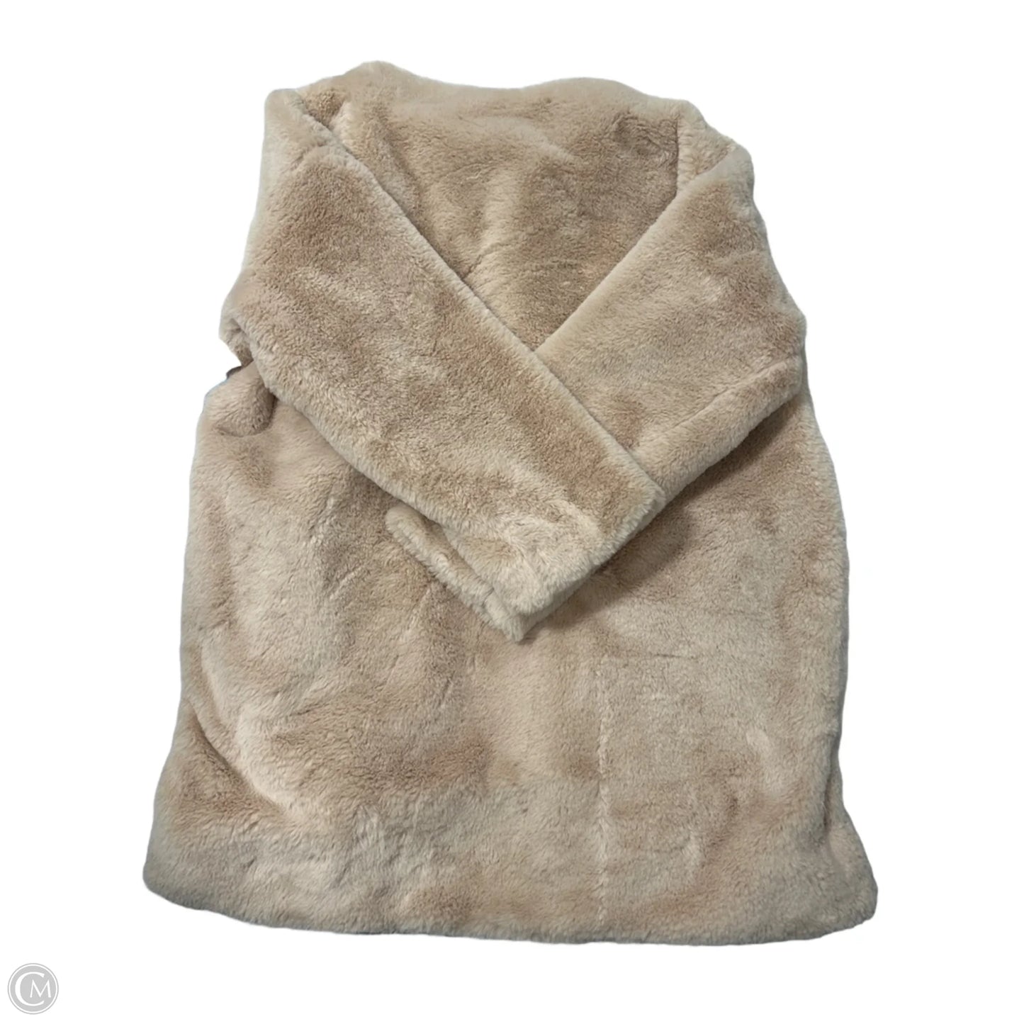 Coat Faux Fur & Sherpa By Listicle In Tan, Size: L