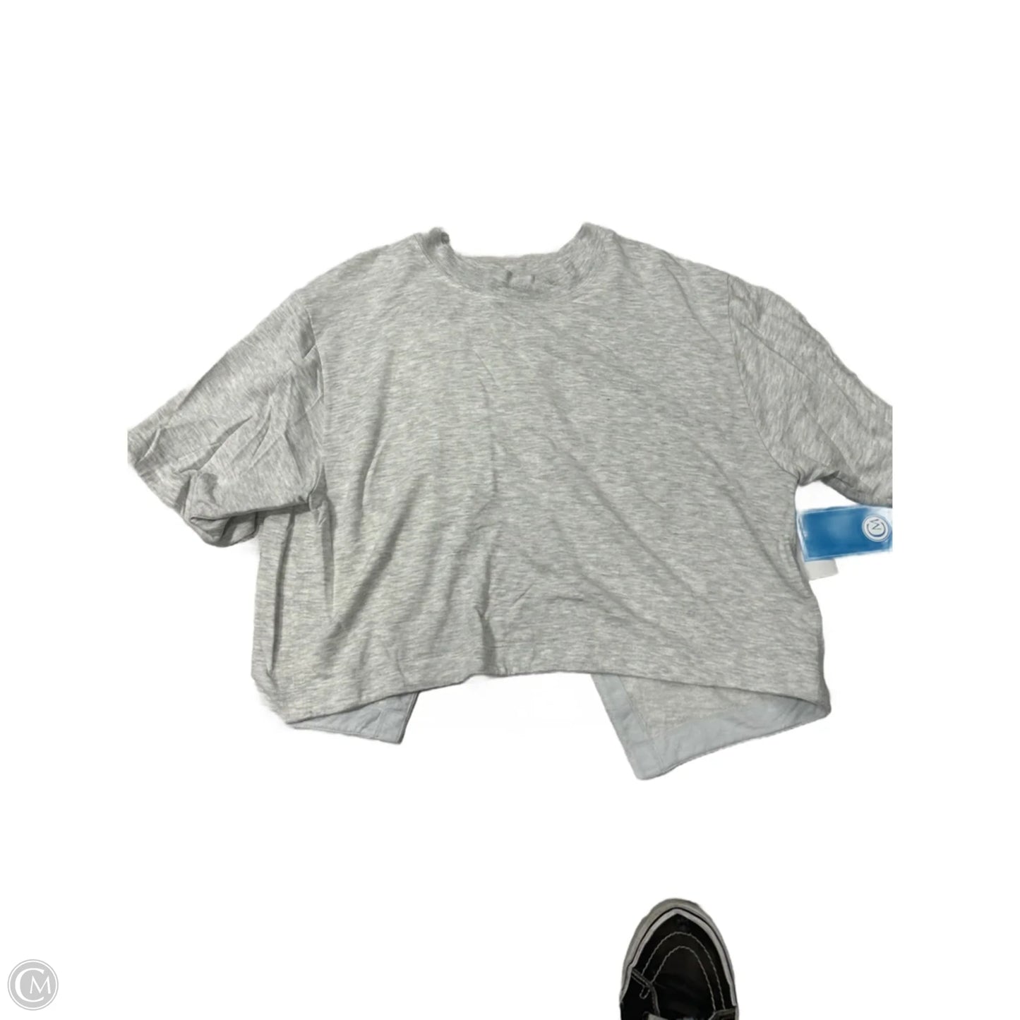 Athletic Top Short Sleeve By Athleta In Grey, Size: Xs