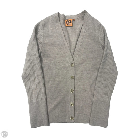 Sweater Cardigan Designer By Tory Burch In Tan, Size: Xl