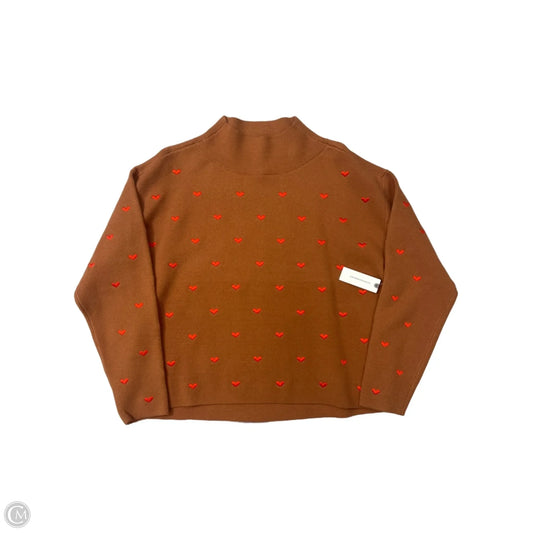 Sweater By Maeve In Red & Tan, Size: Xs