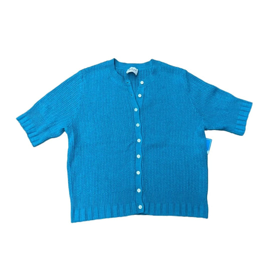 Sweater Short Sleeve By Wrap London In Blue, Size: S