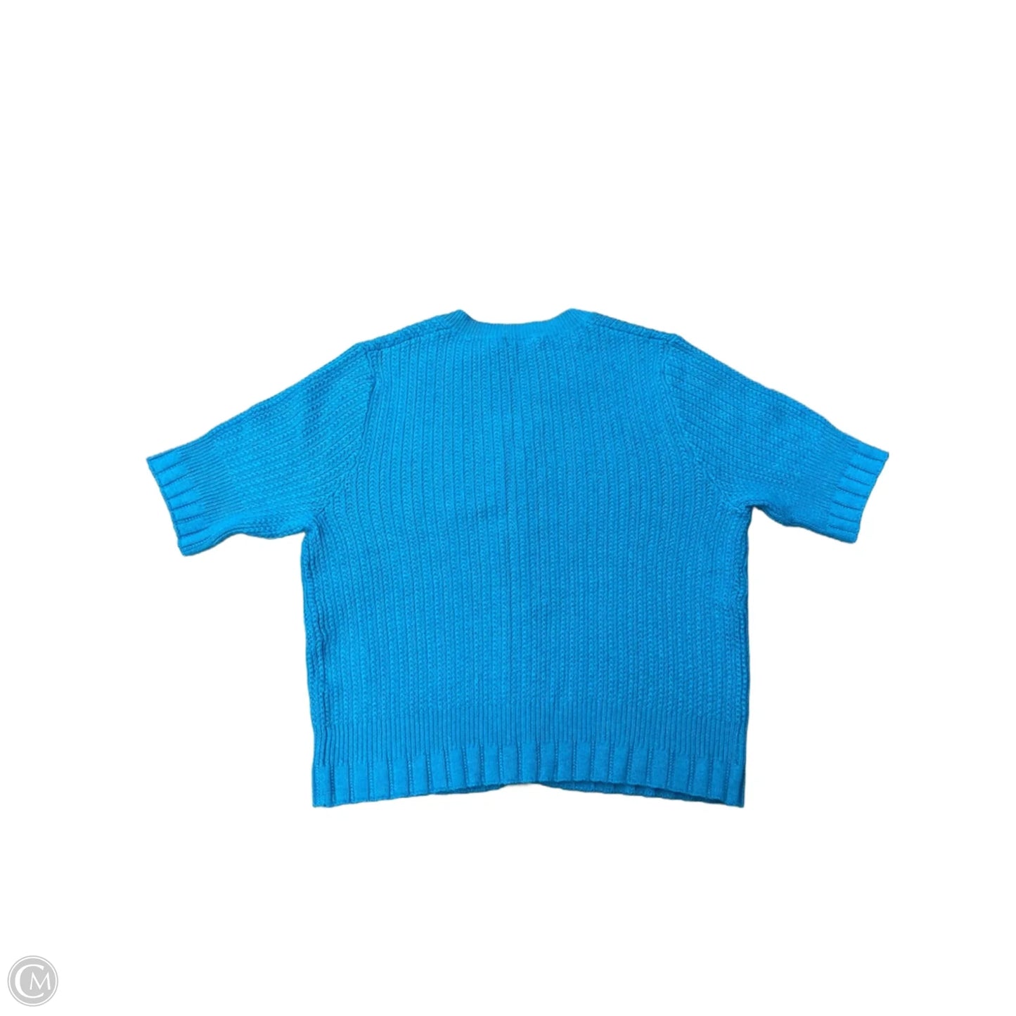 Sweater Short Sleeve By Wrap London In Blue, Size: S