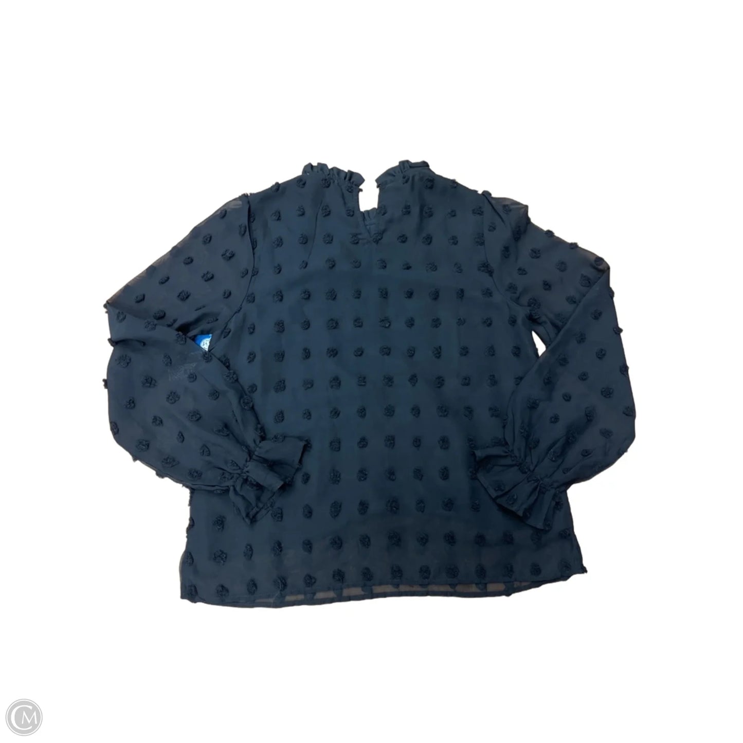 Top Long Sleeve By Andree By Unit In Black, Size: S