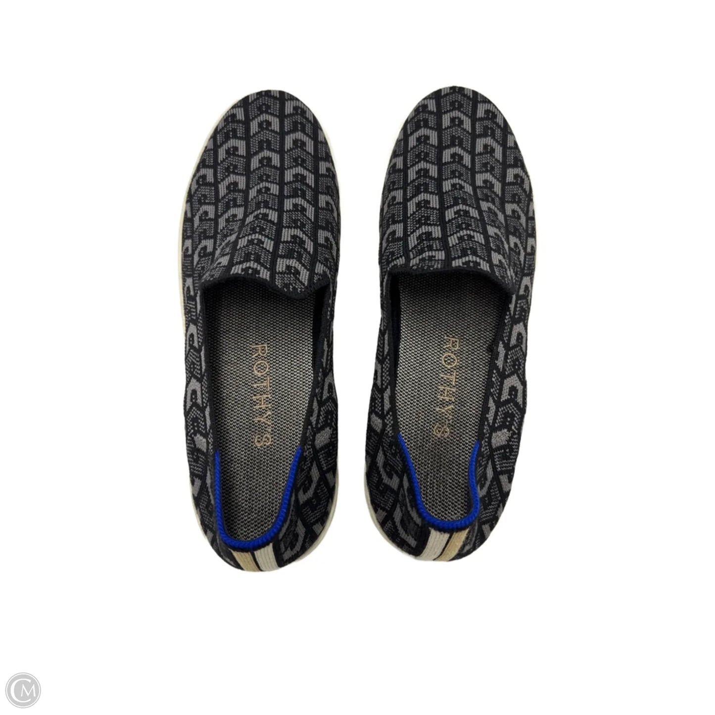 Shoes Designer By Rothys In Black & Grey, Size: 11.5