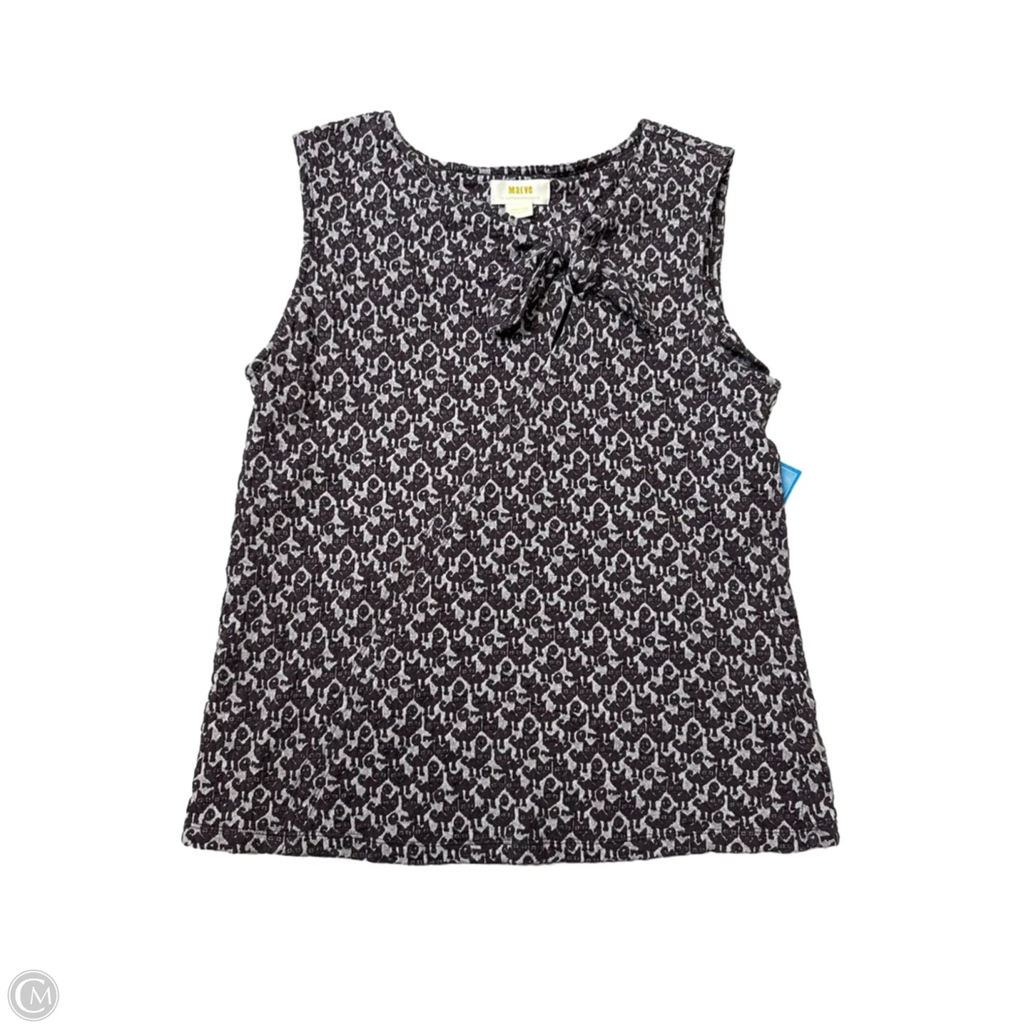 Top Sleeveless By Maeve In Brown & Grey, Size: M