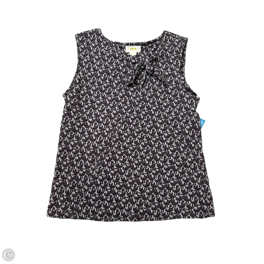 Top Sleeveless By Maeve In Brown & Grey, Size: M