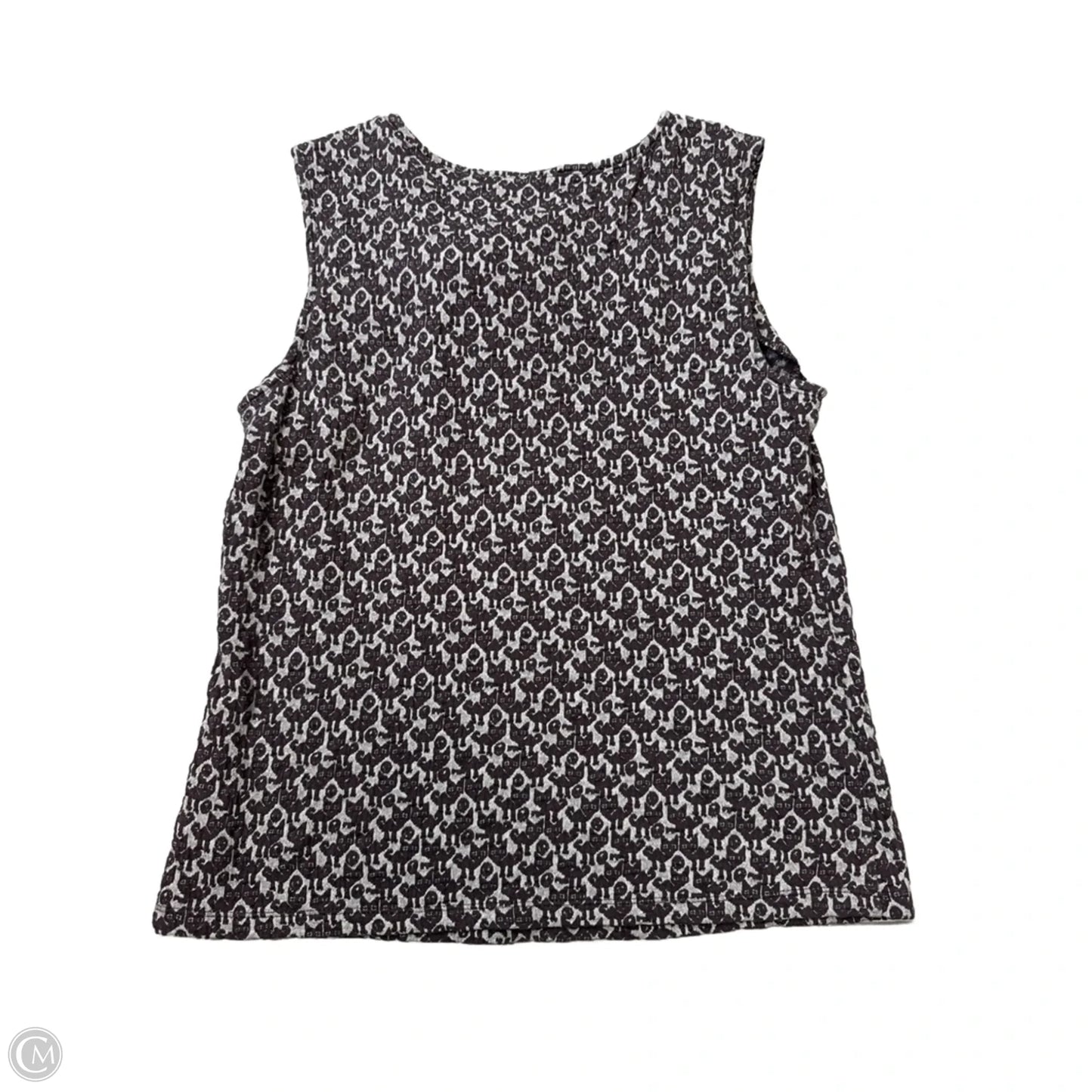 Top Sleeveless By Maeve In Brown & Grey, Size: M