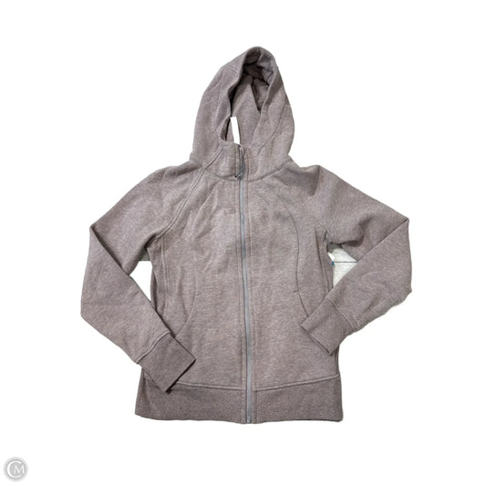 Athletic Jacket By Lululemon In Grey, Size: M