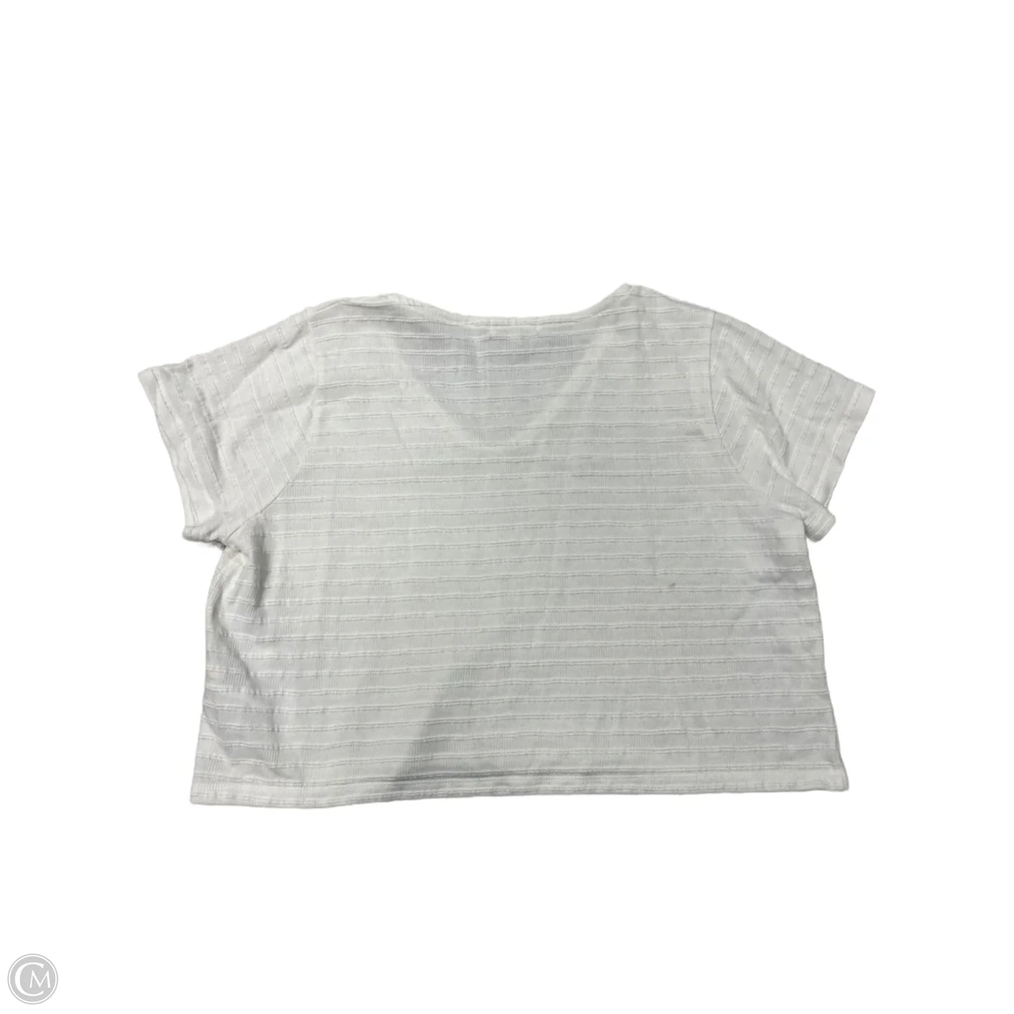 Top Short Sleeve By Madewell In White, Size: L