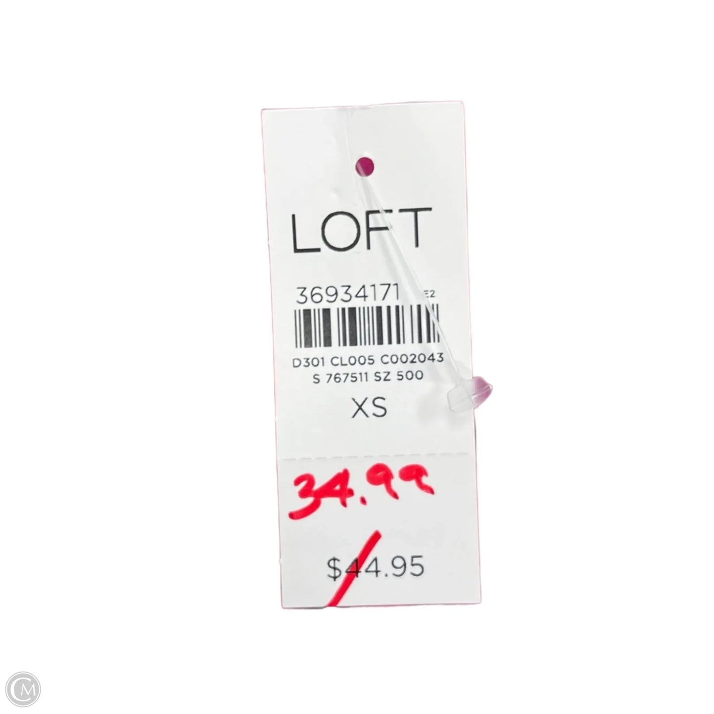 Top Sleeveless By Loft In Pink, Size: Xs
