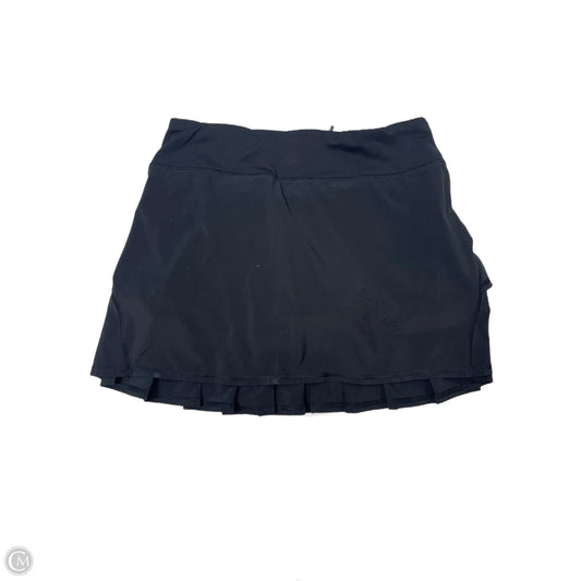 Athletic Skort By Lululemon In Black, Size: S