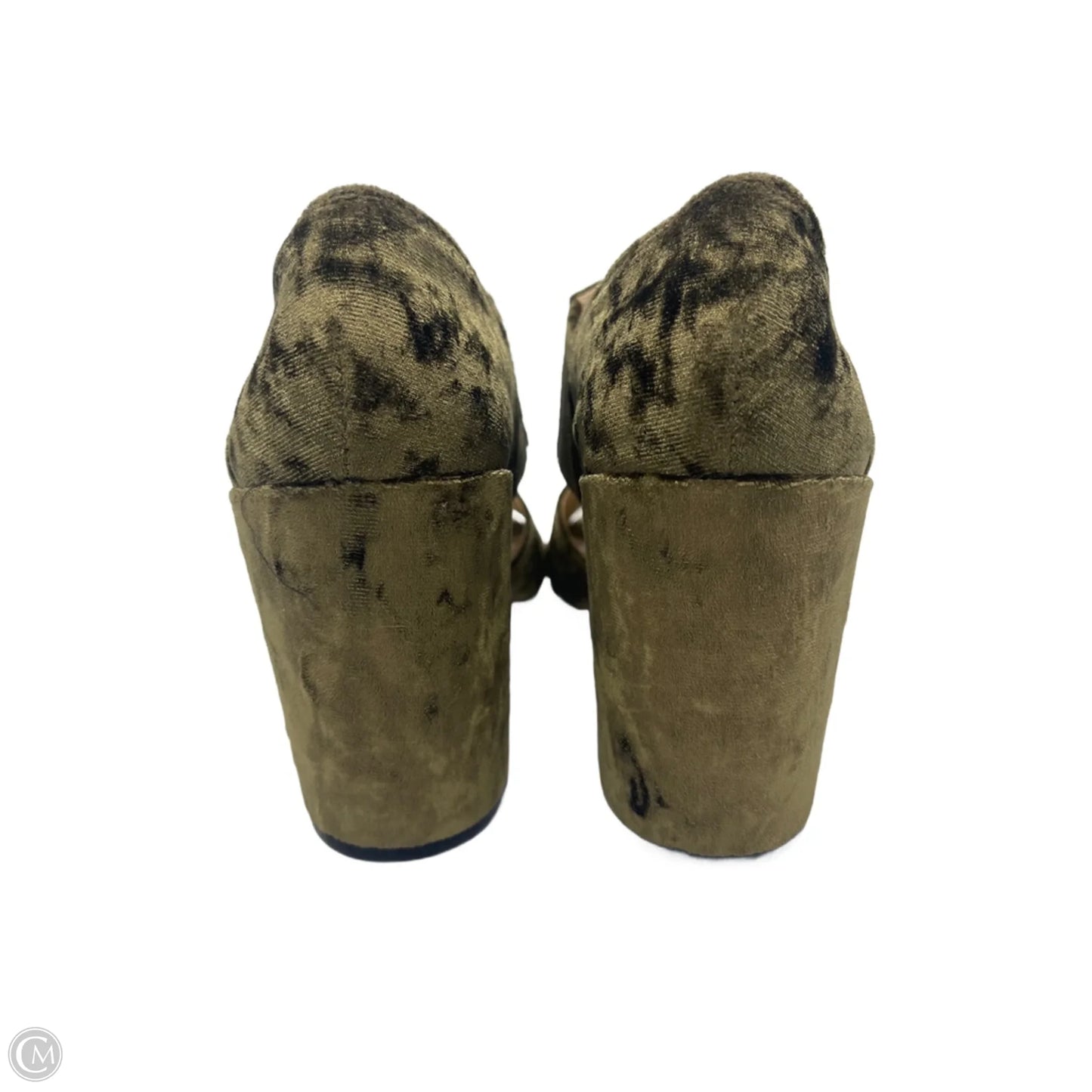 Shoes Heels Block By Cabi In Green, Size: 6