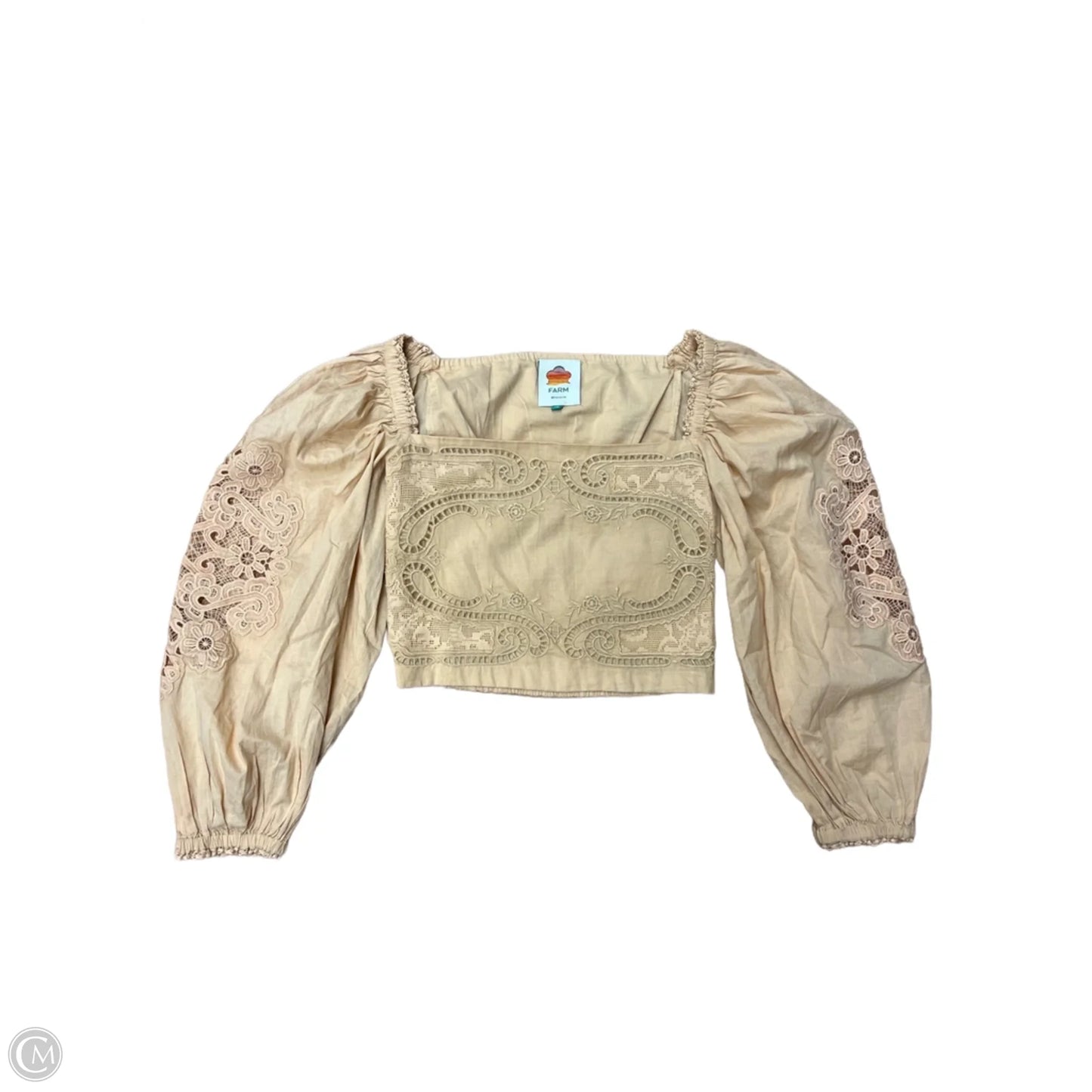 Top Long Sleeve By Farm Rio In Orange, Size: Xs