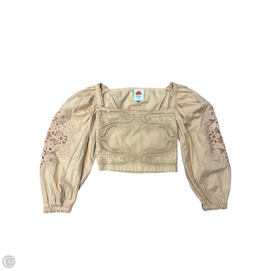 Top Long Sleeve By Farm Rio In Orange, Size: Xs