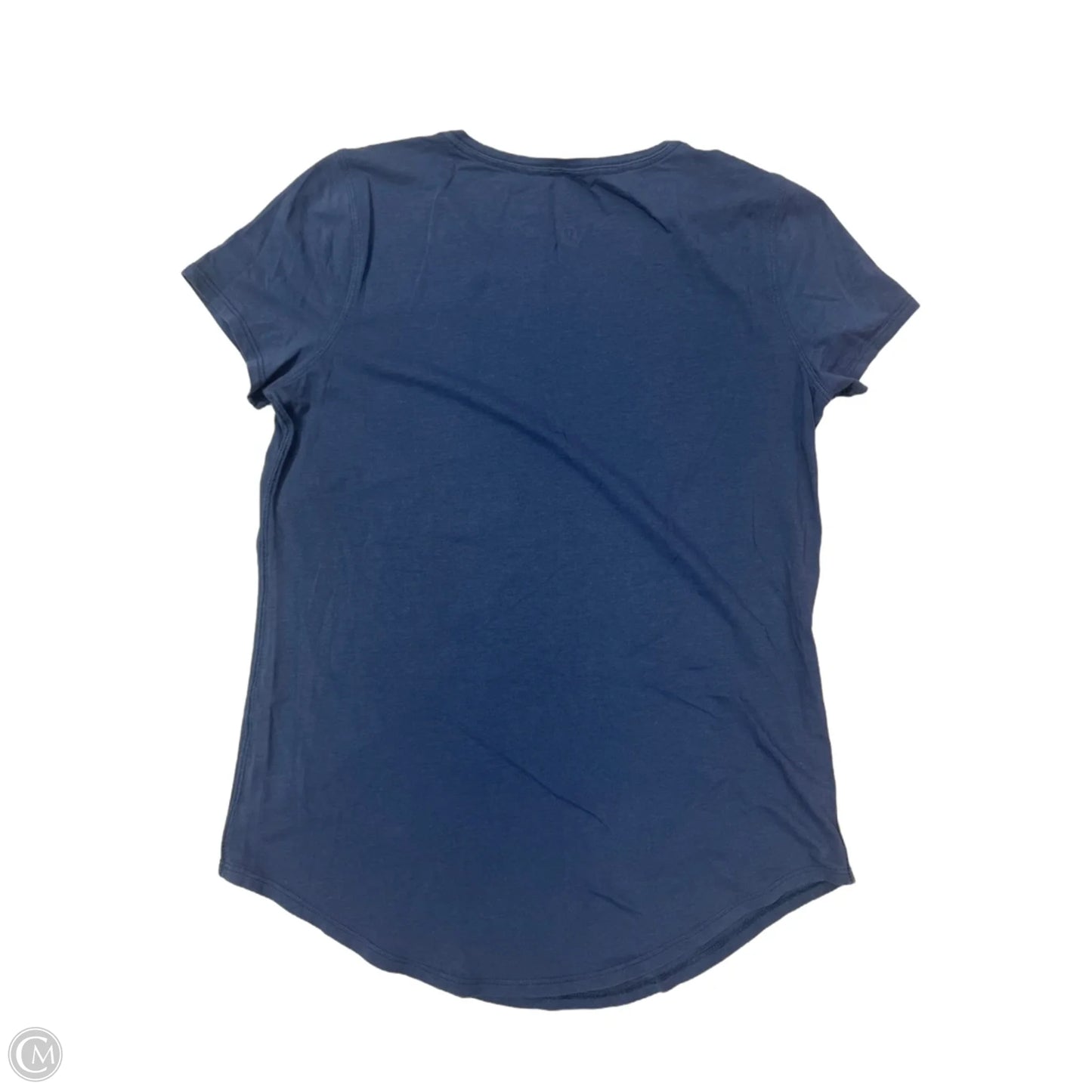 Athletic Top Short Sleeve By Lululemon In Blue, Size: S