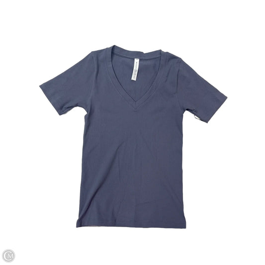 Athletic Top Short Sleeve By Athleta In Grey, Size: Xs