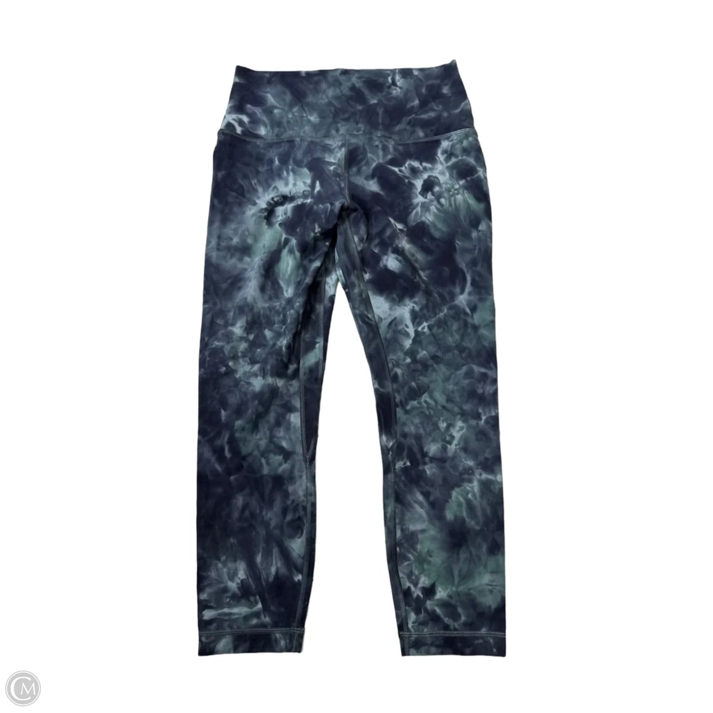 Athletic Capris By Lululemon In Tie Dye Print, Size: M