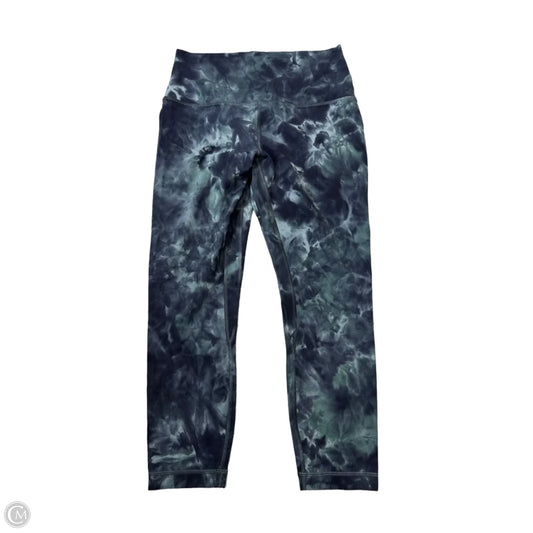 Athletic Capris By Lululemon In Tie Dye Print, Size: M