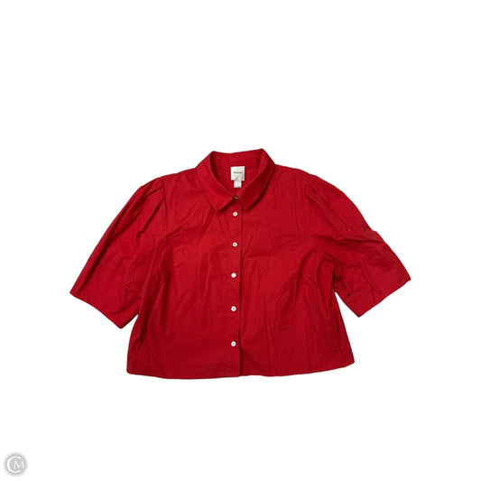 Top Short Sleeve By Maeve In Red, Size: S