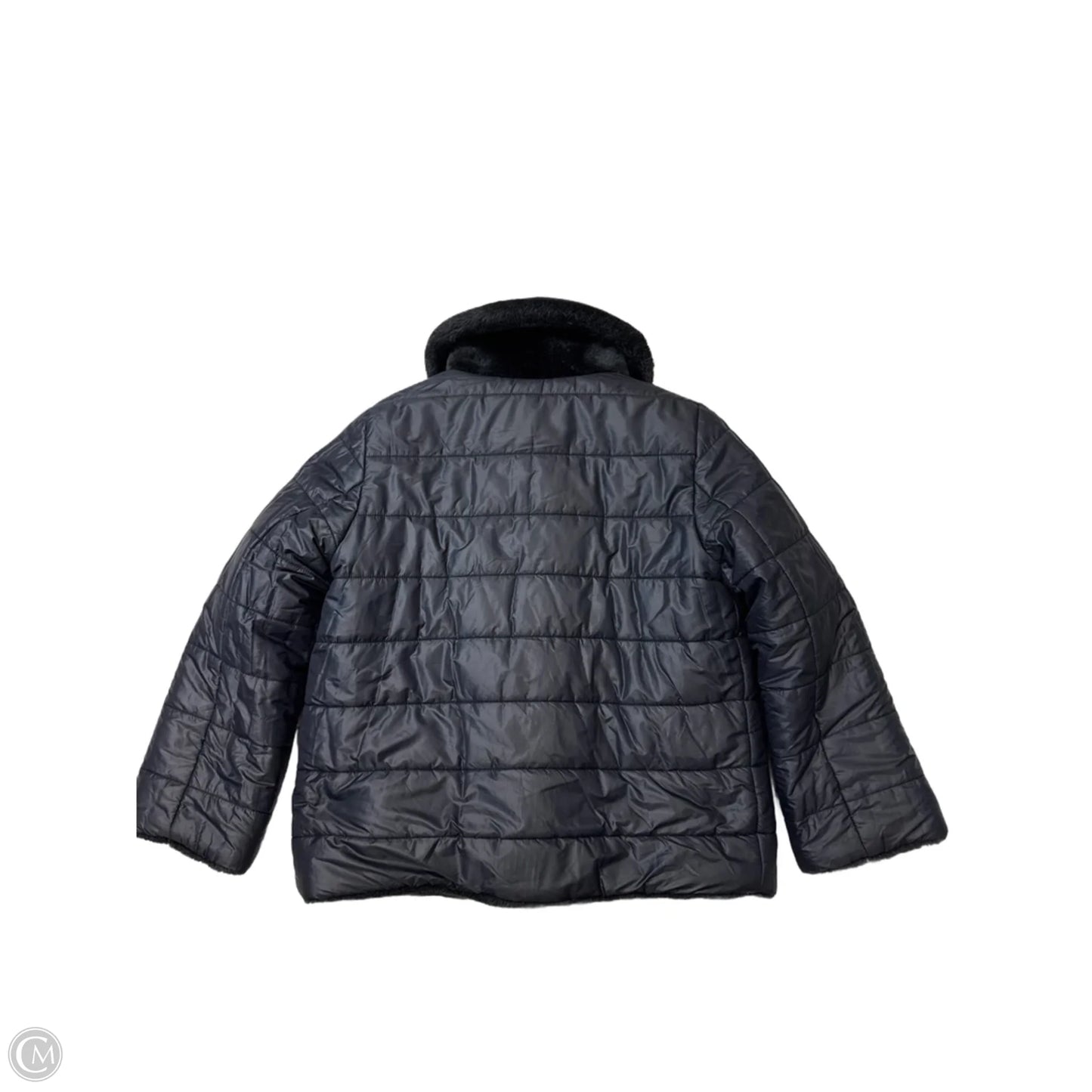 Coat Faux Fur & Sherpa By Armani Jeans In Black, Size: S