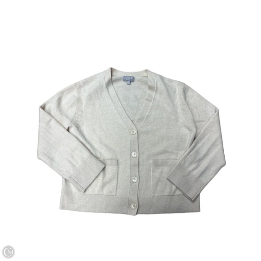Cashmere Sweater Cardigan By J. Crew In Cream, Size: Xs