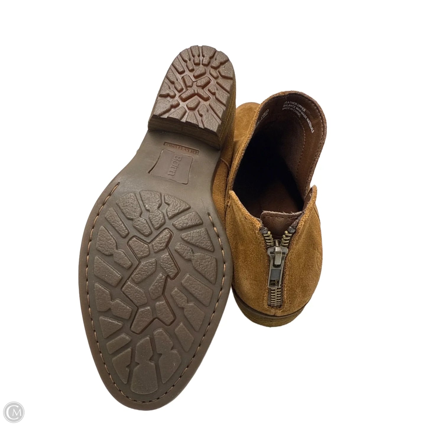 Boots Ankle Flats By Born In Tan, Size: 9