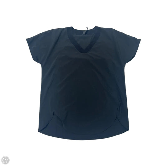 Athletic Top Short Sleeve By Athleta In Black, Size: S