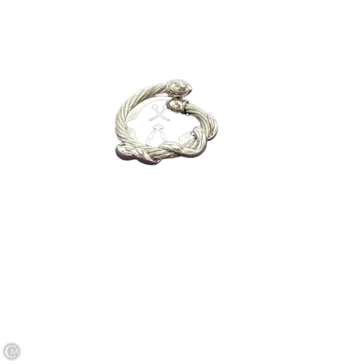 Stainless Steel Twisted Ring By Charriol, Size: 7.5