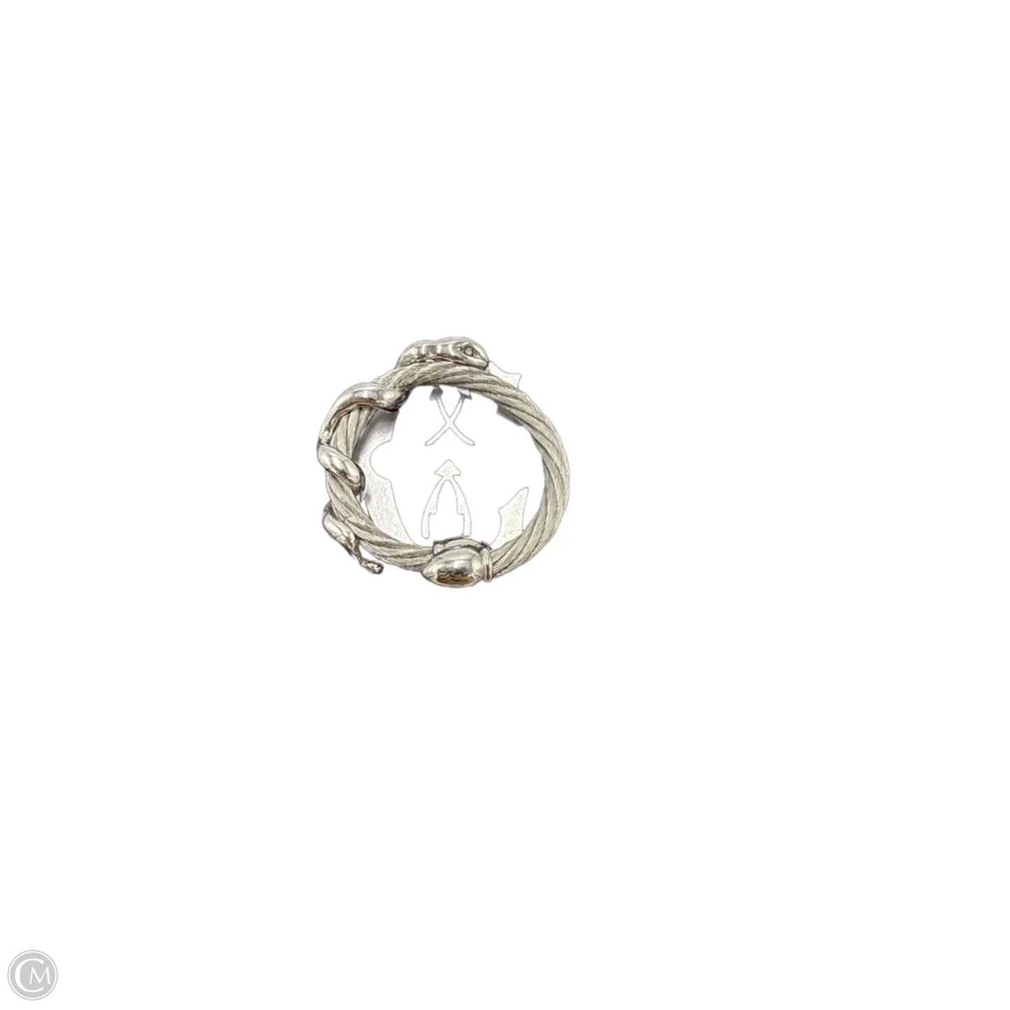 Stainless Steel Twisted Ring By Charriol, Size: 7.5