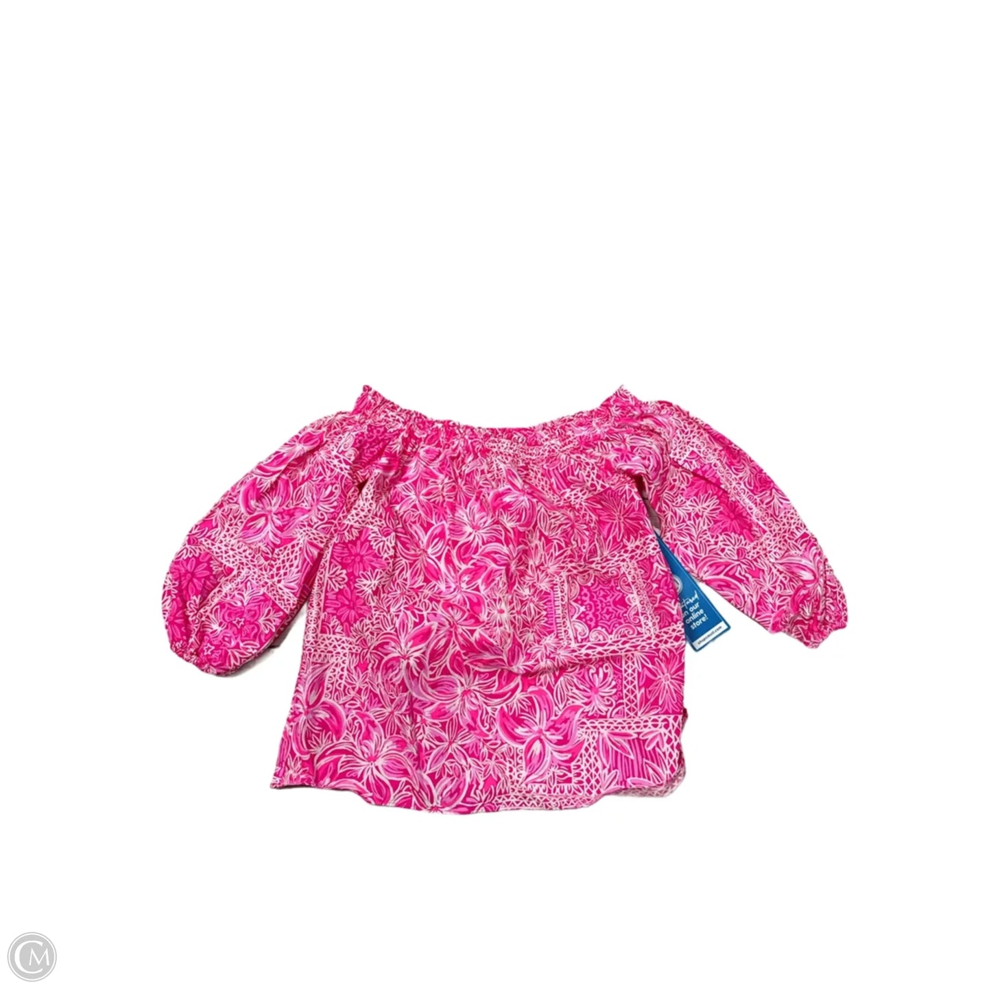 Top Long Sleeve Designer By Lilly Pulitzer In Pink, Size: Xs