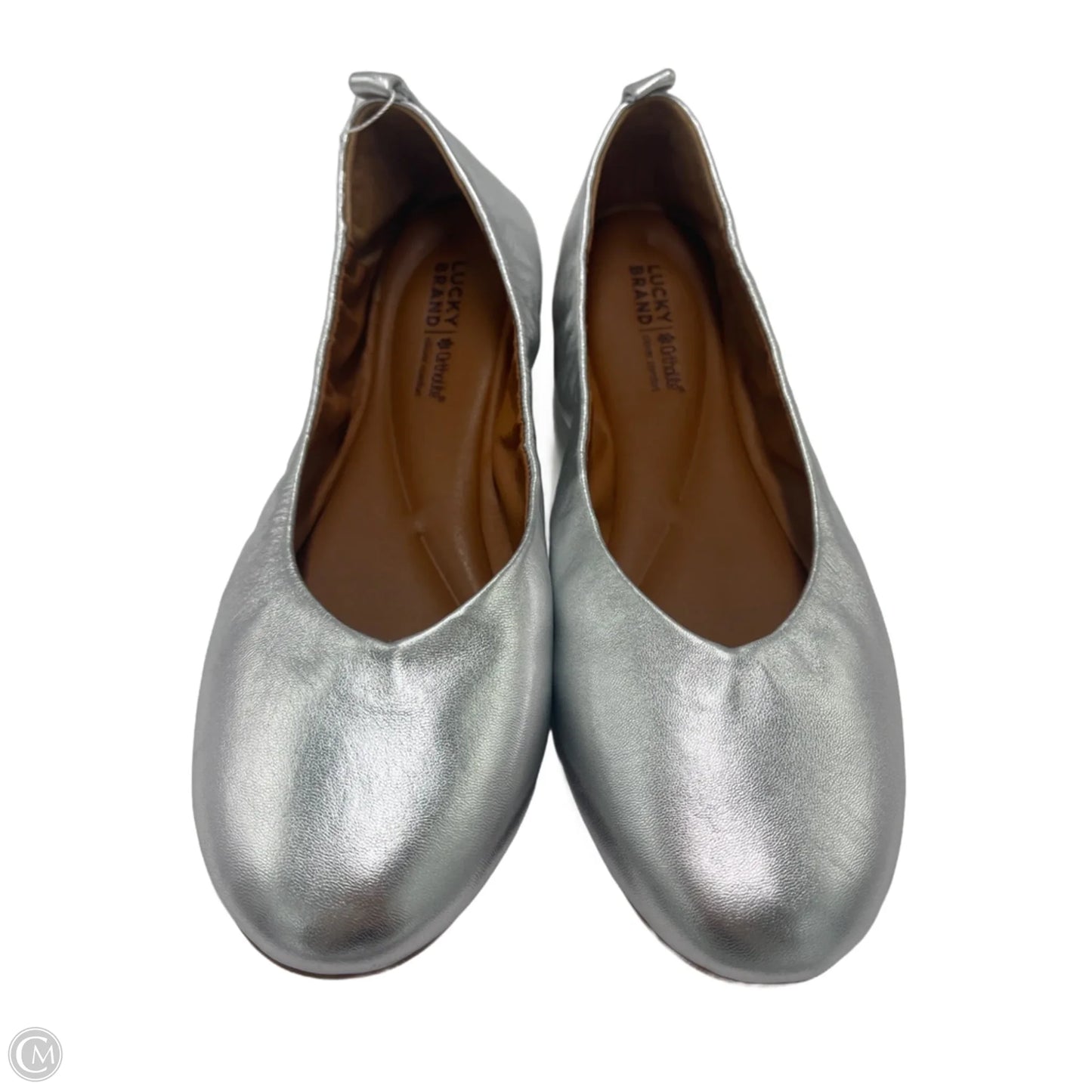 Shoes Flats By Lucky Brand In Silver, Size: 9