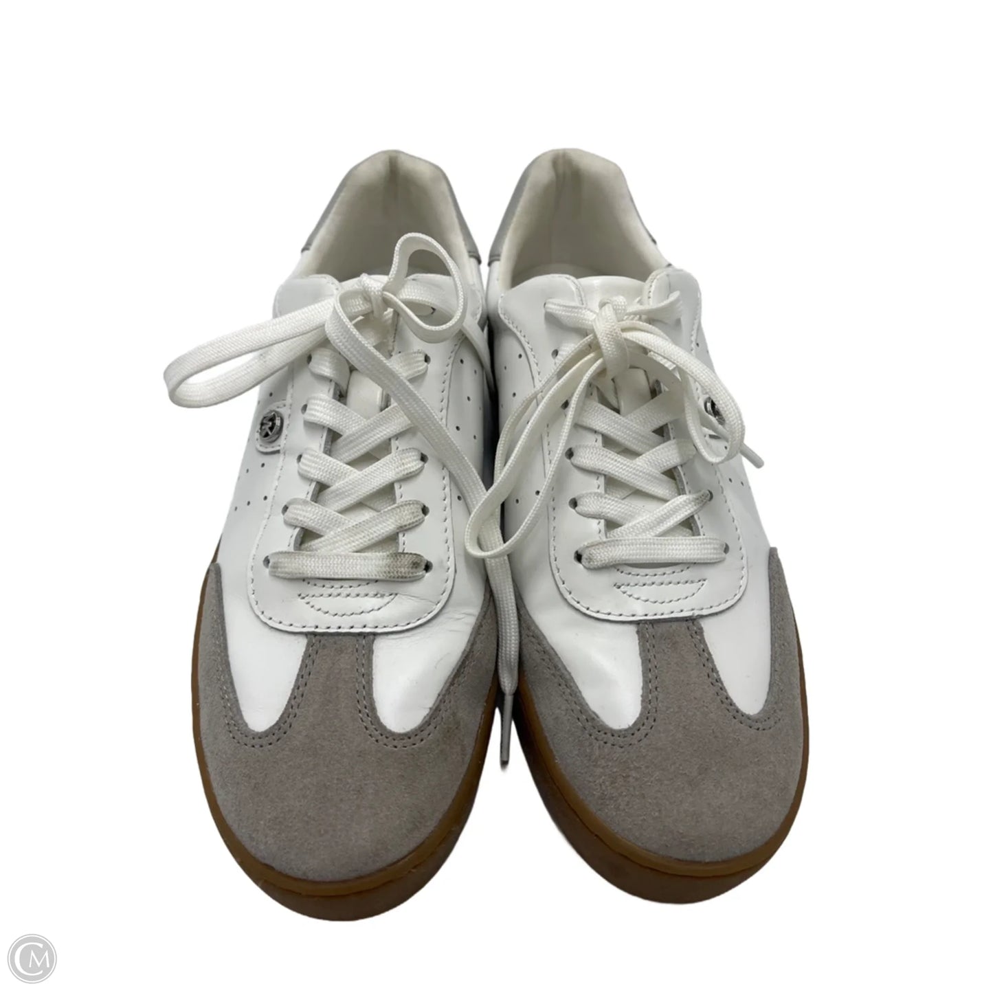 Shoes Designer By Michael Kors In Grey & White, Size: 8.5