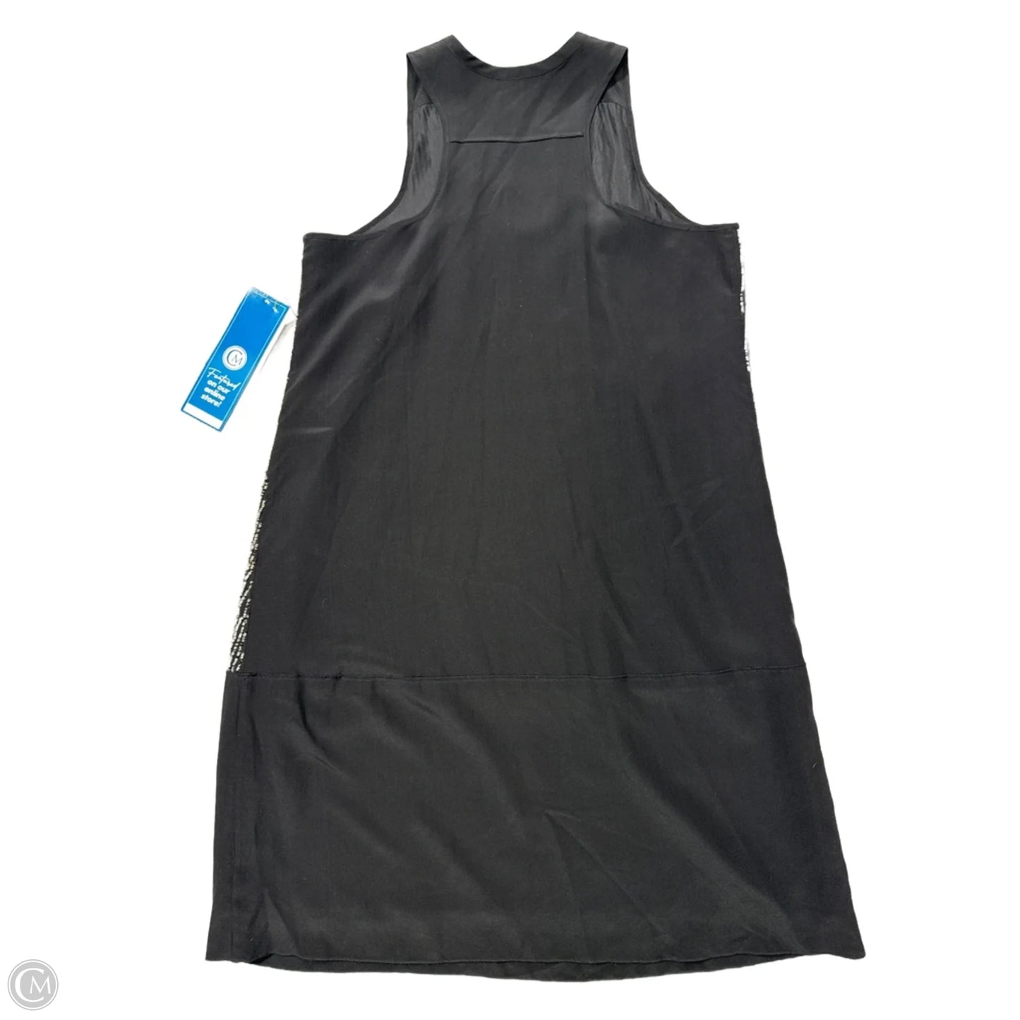 Dress Party Short By Eileen Fisher In Black & Silver, Size: Sp