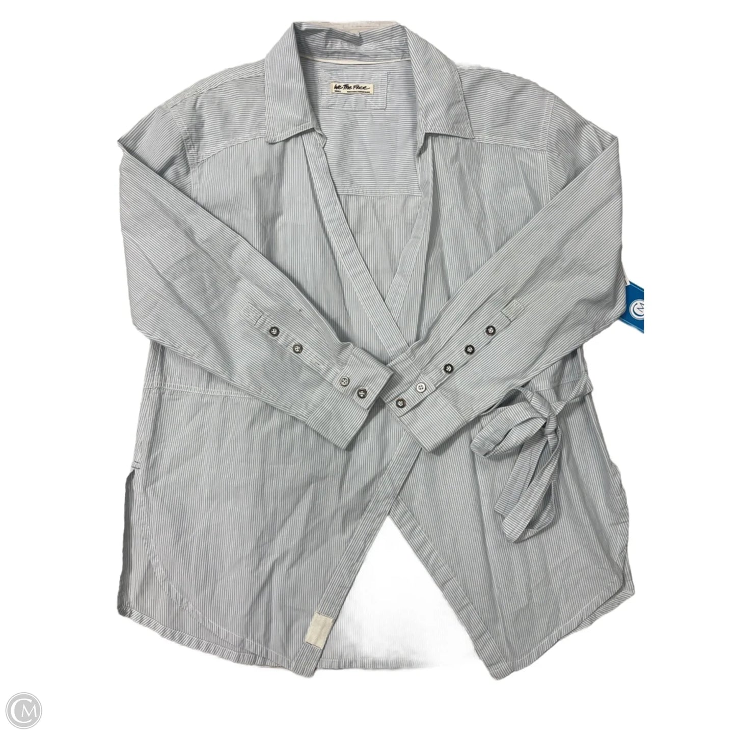 Top Long Sleeve By Free People In Striped Pattern, Size: S