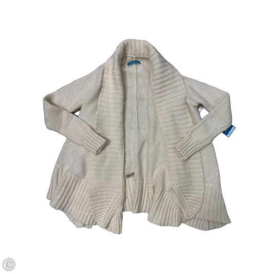 Sweater Cardigan Designer By Alice + Olivia In Cream, Size: S